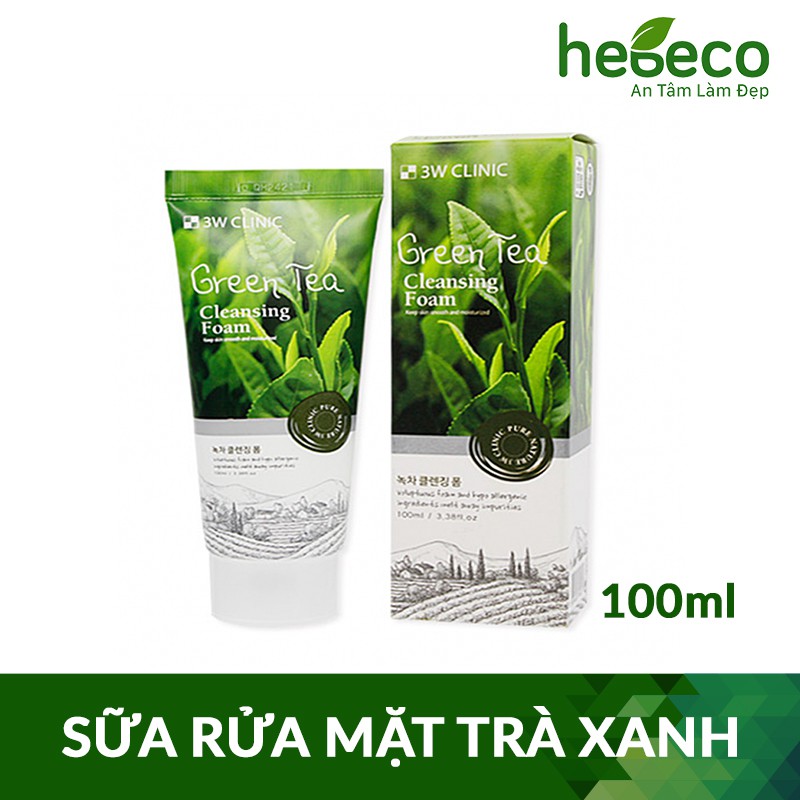 Sữa rửa mặt làm sạch ngăn ngừa mụn từ trà xanh 3w clinic green tea cleansing foam cam kết hàng đúng mô tả chất lượng đảm bảo an toàn đến sức khỏe người sử dụng Sữa rửa mặt làm sạch ngăn ngừa mụn từ trà xanh 3w clinic green tea cleansing foam cam kết hàng đúng mô tả chất lượng đảm bảo an toàn đến sức khỏe người sử dụng