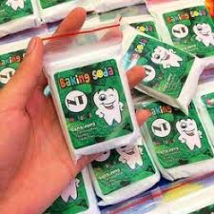 Combo 5 Gói Bột Làm Trắng Răng Baking soda Mix Bạc Hà 50g x 5 Gói