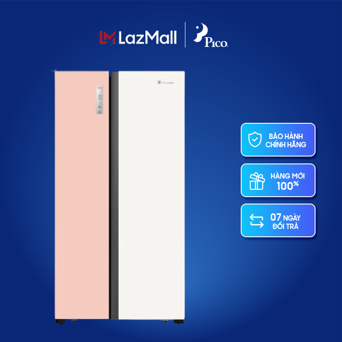 Tủ lạnh Hisense Inverter RS668N4EW-PU 519 lít Side by Side, màu Hồng - Be