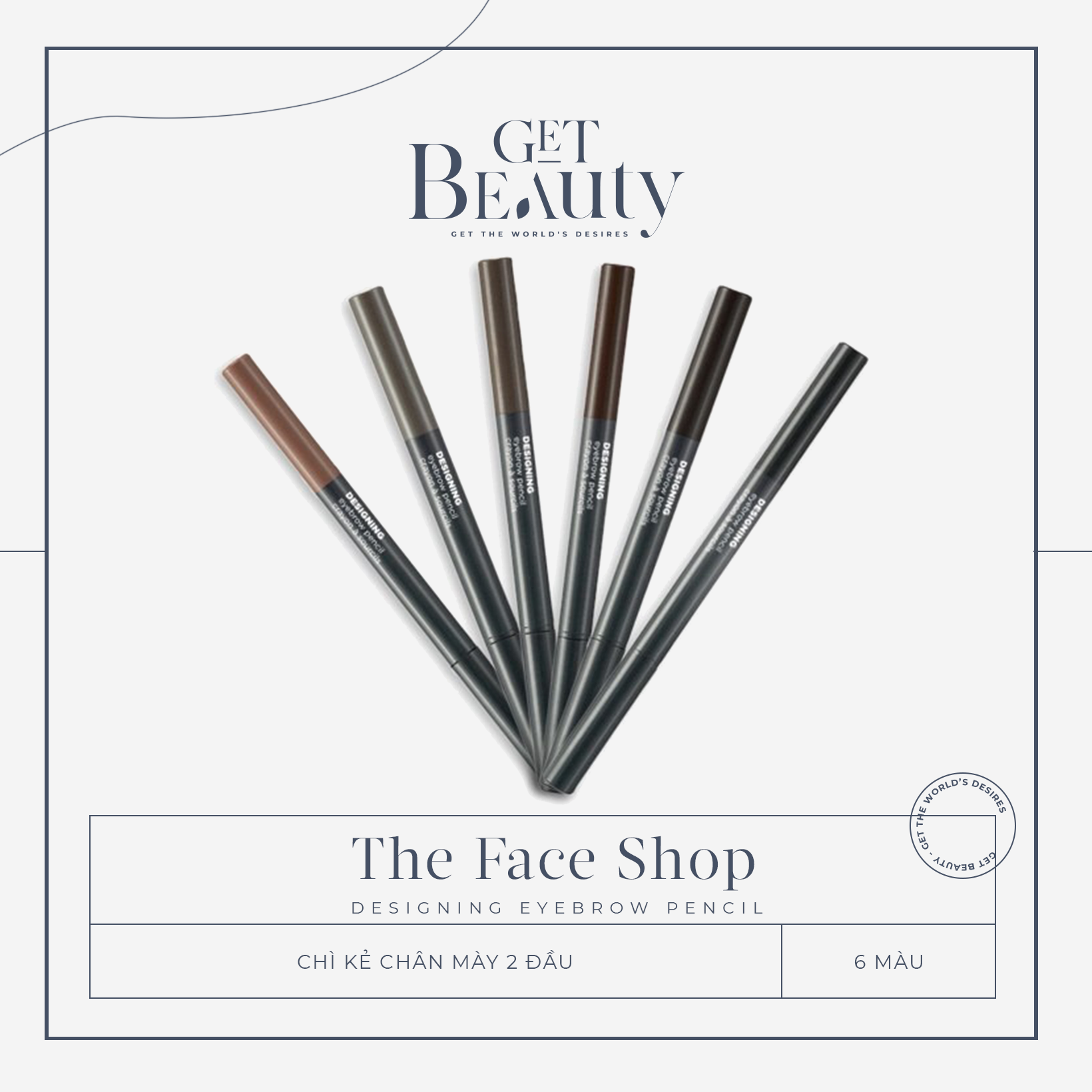 Chì Kẻ Chân Mày The Face Shop Browlasting Waterproof Eyebrow Pencil 0.5G