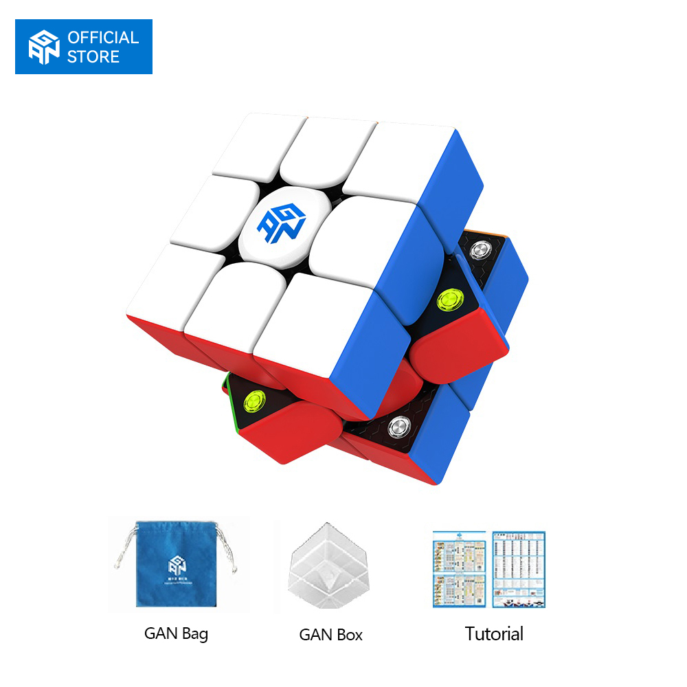 [GAN Official Store]GAN 356 M 3×3 Rubik With GES Speed Cube khối Rubik Đồ chơi xếp hình khối lập phương giáo dục dành cho trẻ em mới bắt đầu Quà tặng Giáng sinh