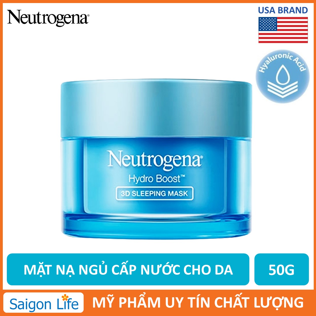 Mặt Nạ Ngủ Cấp Nước Neutrogena Hydro Boost 3D Sleeping Mask Fullsize 50G