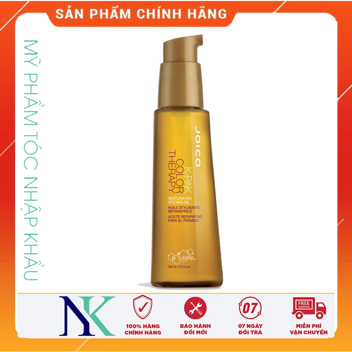 [Hcm]Tinh Dầu Phục Hồi Và Giữ Màu Tóc Nhuộm Joico K - Pak Therapy Styling Oil 100Ml