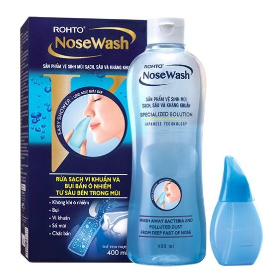 ✅ [Chính Hãng] Bộ Tiện Dụng Vệ Sinh Mũi Rohto Nosewash