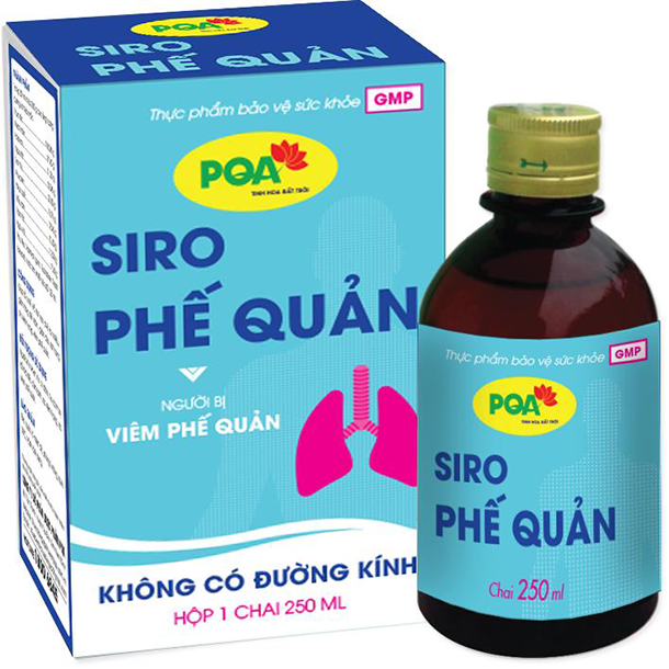 Pqa Siro Phế Quản Chai 250 Ml Dùng Cho Người Bị Ho Khan Ho Có Đờm Ho Do Thay Đổi Thời Tiết Cảm Lạnh Viêm Phế Quản Viêm Họng.