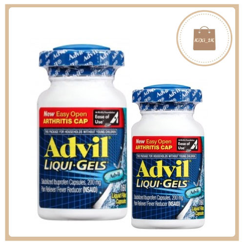 Viên uống giảm đau Advil Liquid Gels 200 viên HÀNG MỸ