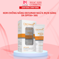 Kem chống nắng Decumar ngừa mụn sáng da SPF50+ 50g - ngochancosmetics