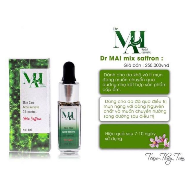 [Hcm]Combo 10 Chai Dr Mai Mix Cho Da Mụn(Mẫu Mới)