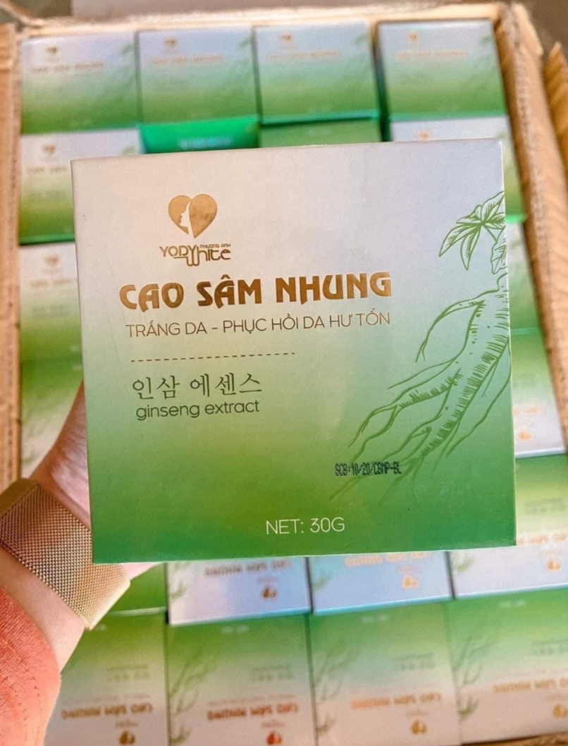 Kem Cao Sâm Nhung Yody White Phương Anh Phục Hồi Da Hư Tổn