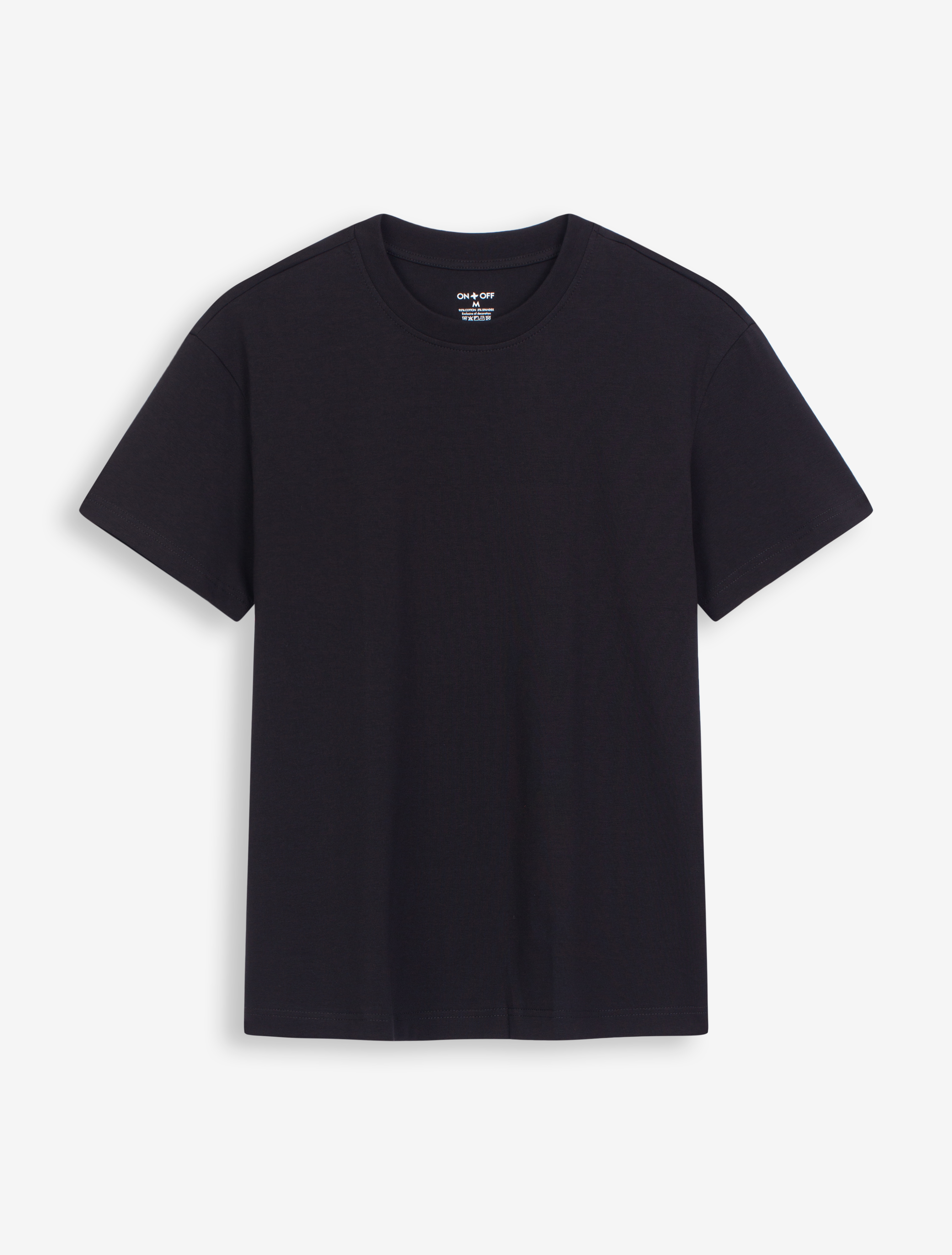 [OUTLET] Áo thun cộc tay nam cotton Mỹ cổ tròn thoáng mát êm mịn ONOFF 18TS22S030