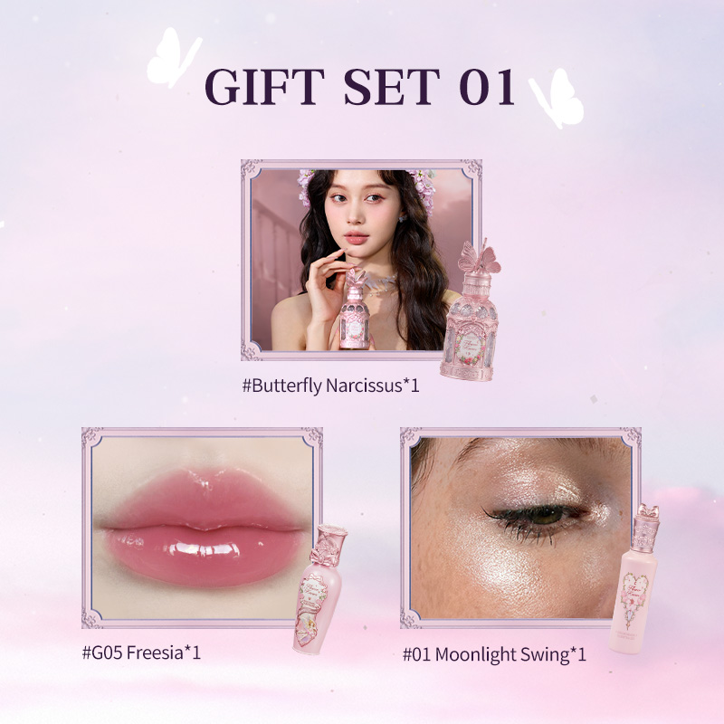 Flower Knows Midsummer Fairytales Collection Makeup Gift Set include Perfume