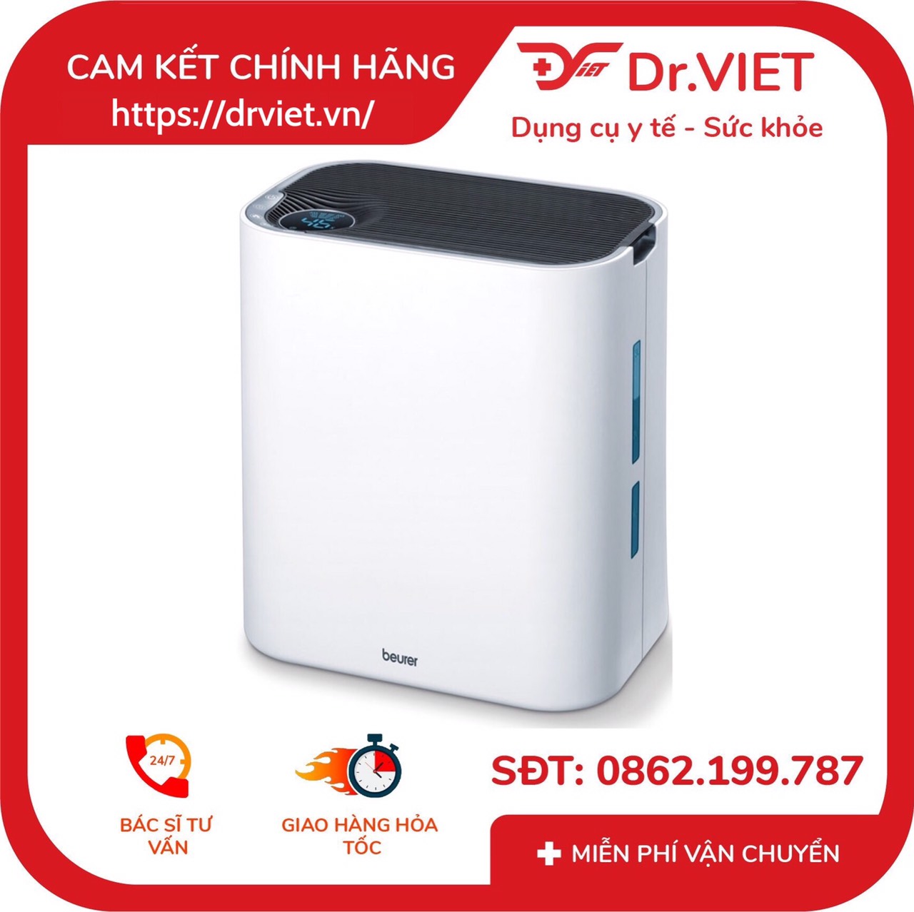 Máy lọc không khí Beurer LR330 chính hãng của Đức 3in1 lọc không khí qua 3 màng lọc hiện đại tạo bù 