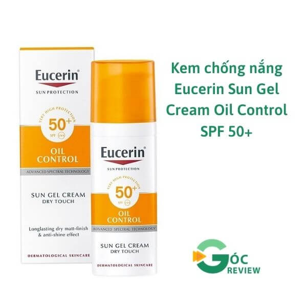 Kem Chống Nắng Cho Da Nhờn & Mụn Eucerin Sun Gel-Cream Dry Touch Oil Control SPF50+ 50ml
