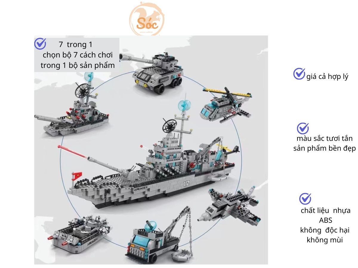 Chia sẻ:  0 đồ chơi xếp hình lego tàu chiến 1560 pcs 651 pcs babystore.36 đồ chơi lắp ráp mô hình tàu hộ vệ