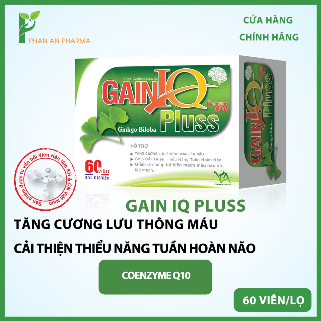 Gain IQ bổ não Gain IQ hỗ trợ lưu thông máu não CN10