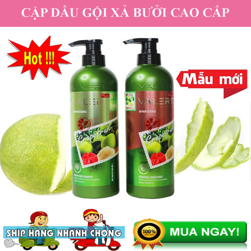COMBO Dầu Gội Xả Tinh Dầu Bưởi [Mẫu Mới] - Giảm Tóc Gãy Rụng Kích Thích Mọc Tóc Phục Hồi Tóc Hư Tổn Giúp Tóc Chắc Khỏe Bóng Mượt. Hàng Chuẩn Loại 1 - An Toàn Tuyệt Đối Khi Sử Dụng !