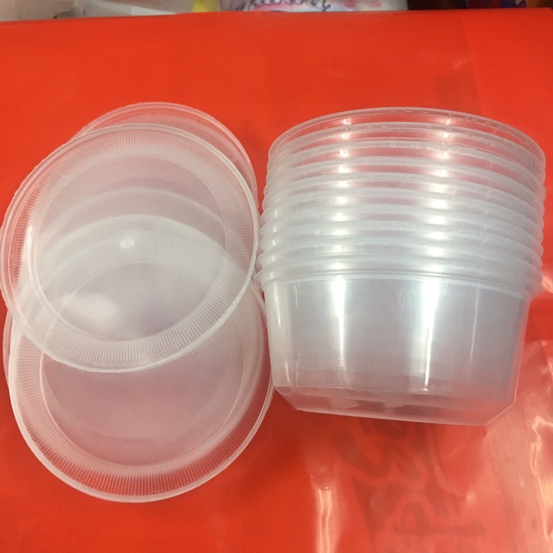 10 hộp 500ml đựng chứa làm slime