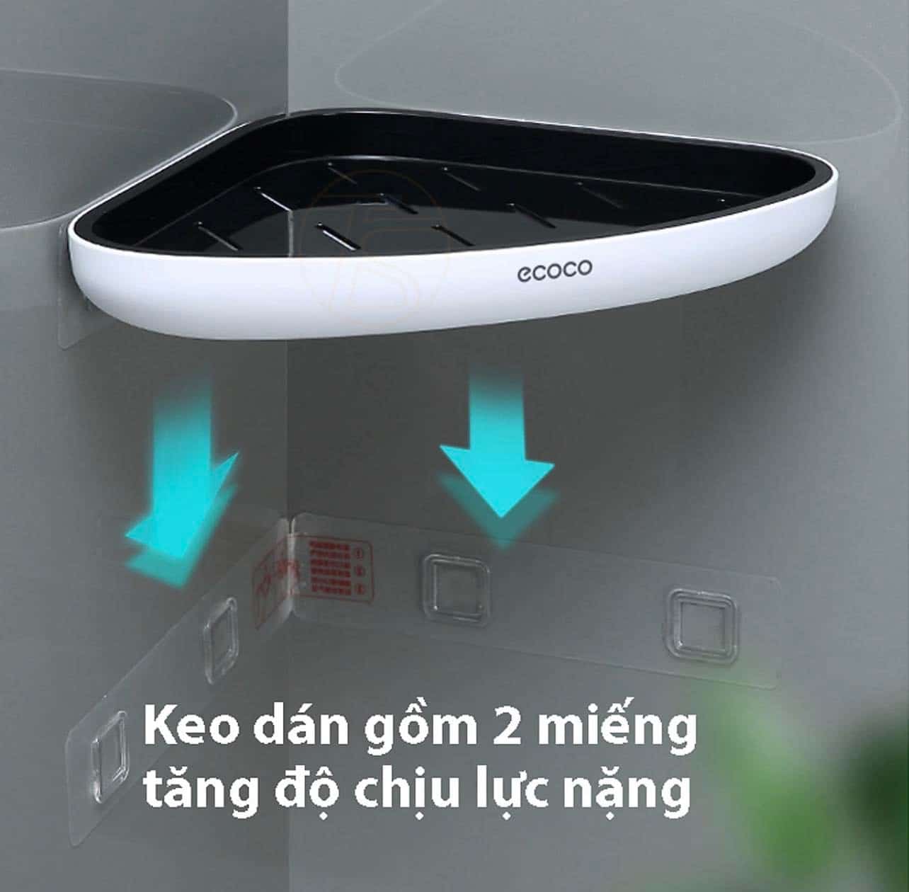 Miếng dán kệ góc ecoco (đủ bộ 2 miếng)