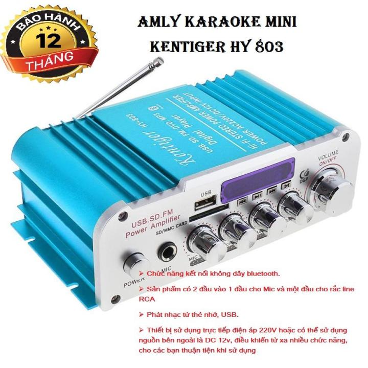 Amly Mini Bluetooth BT-298A Cao Cấp Amply mini Karaoke Tại Nhà Âm ly mini cho xe Ôtô - Bảo Hành 12 Tháng tại bluechic sg