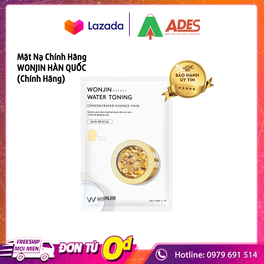 [Lẻ - Random Màu] Mặt Nạ Chính Hãng Wonjin Hàn Quốc - Dưỡng Trắng Cấp Ẩm Thần Tốc