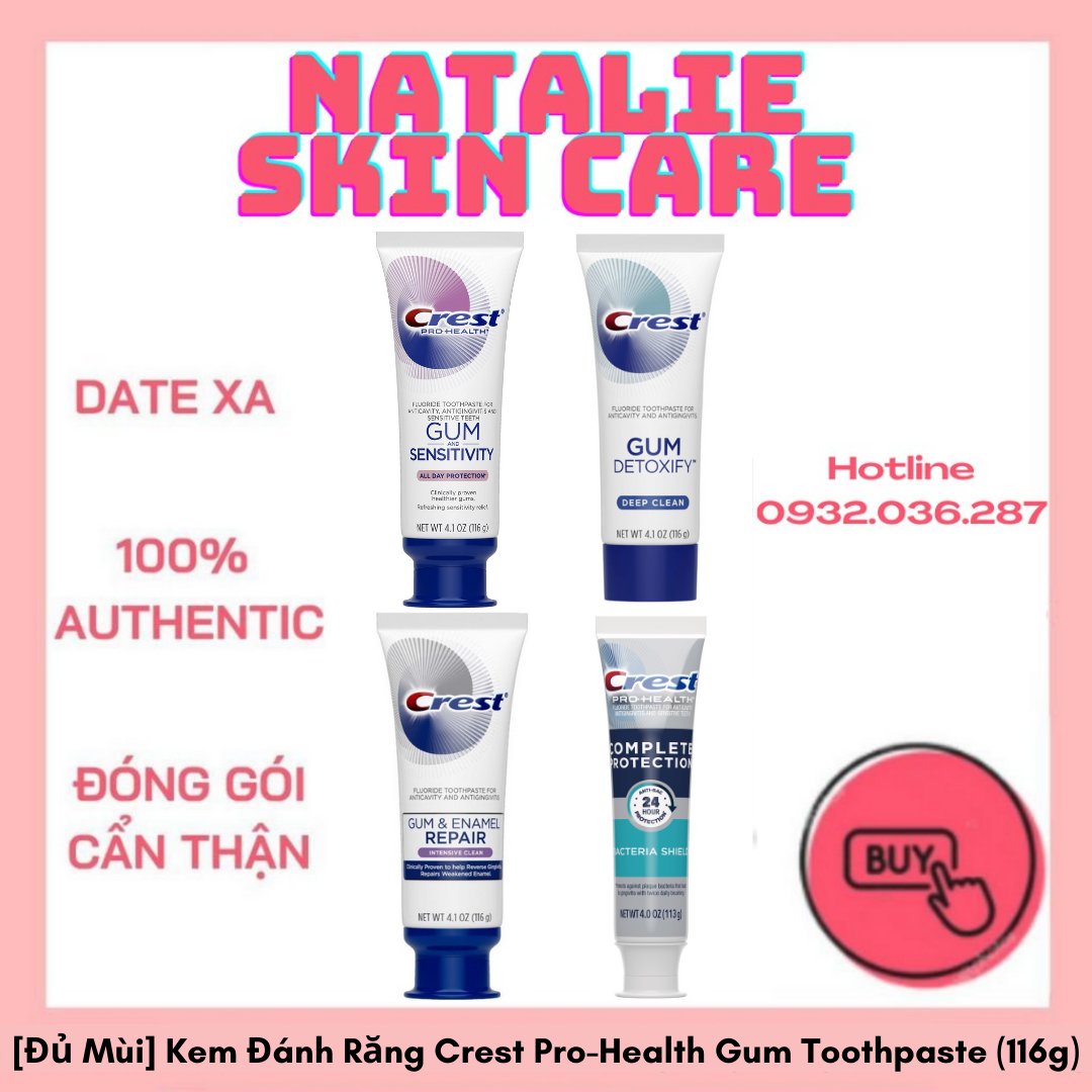 [Đủ Mùi] Kem Đánh Răng Crest Pro - Health Gum Toothpaste (116G)