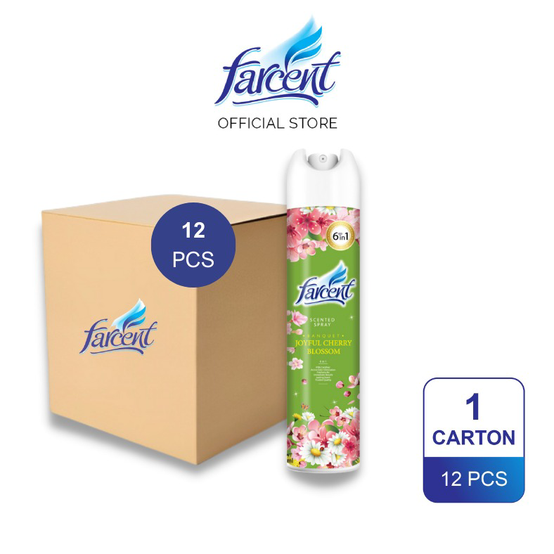 THÙNG 12 CHAI XỊT PHÒNG FARCENT 320ML - FARCENT