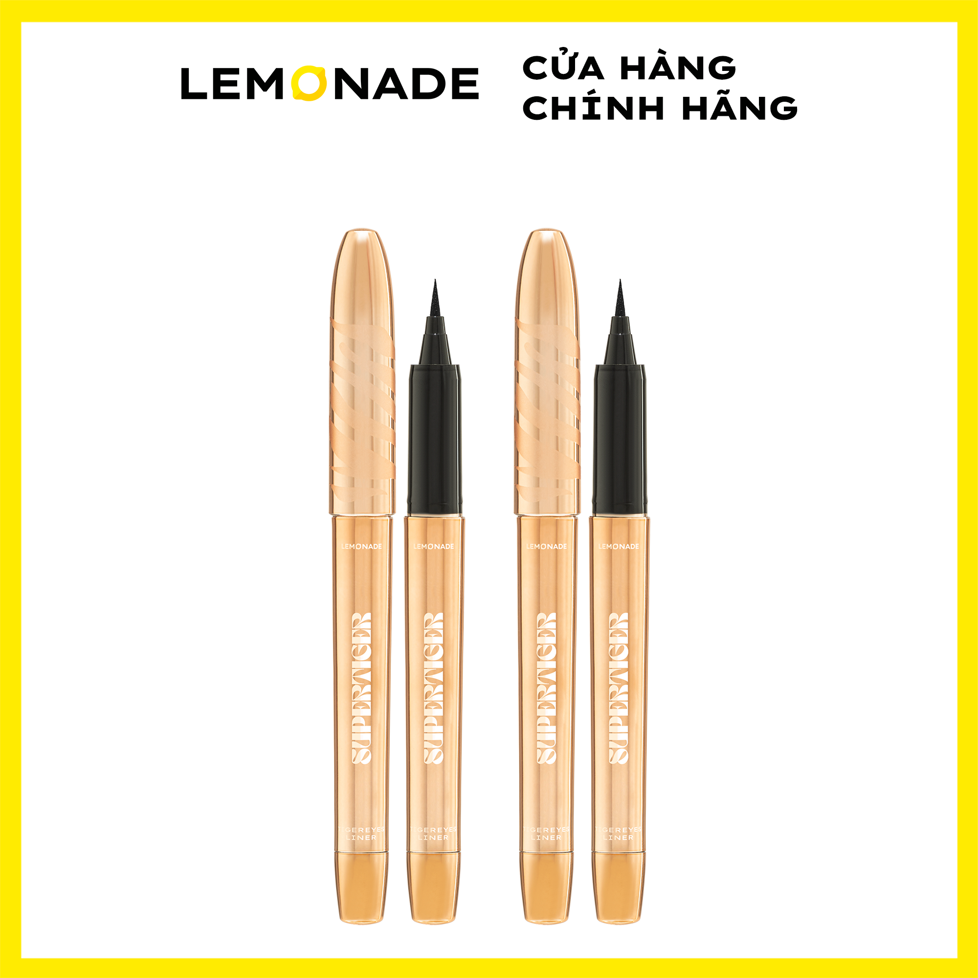 Combo 2 Bút kẻ mắt siêu mảnh Lemonade SuperTiger Micro Eyeliner (1g x2)