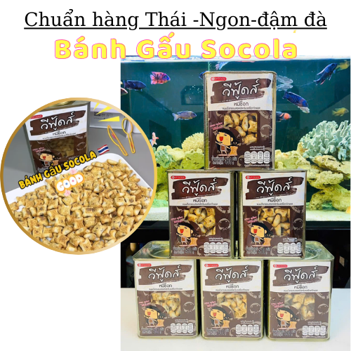 Bánh gấu nhân Socola Thái Lan hộp Thiếc 430g