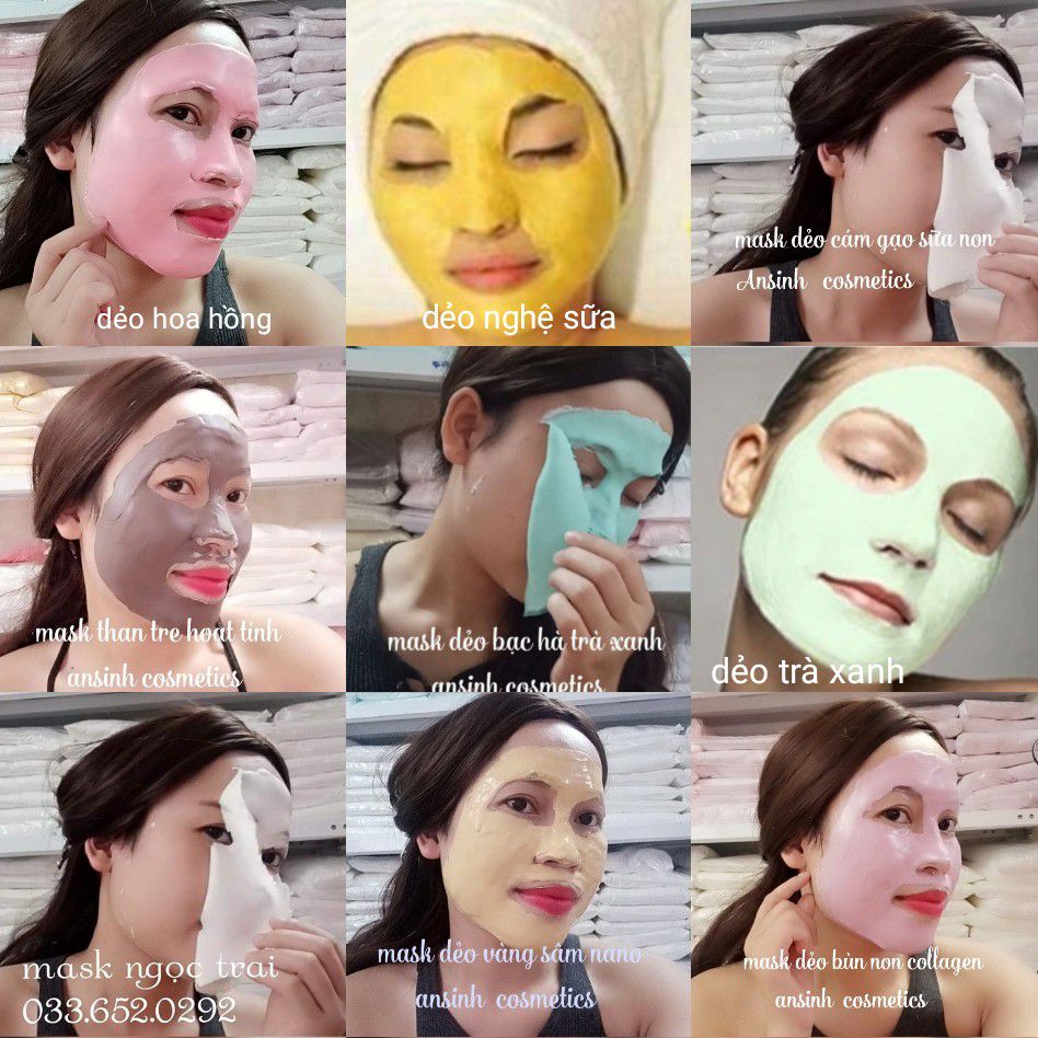 sỉ 1kg mask dẻo bạc hàhoa hồngbùn noncám gạovàng sâm