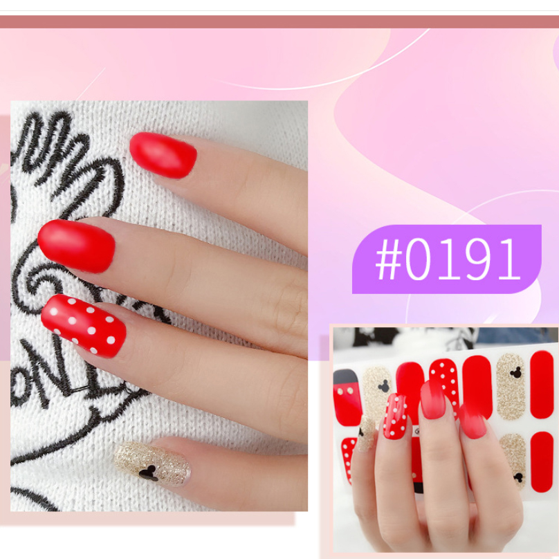 14 miếng dán móng tay nail sticker