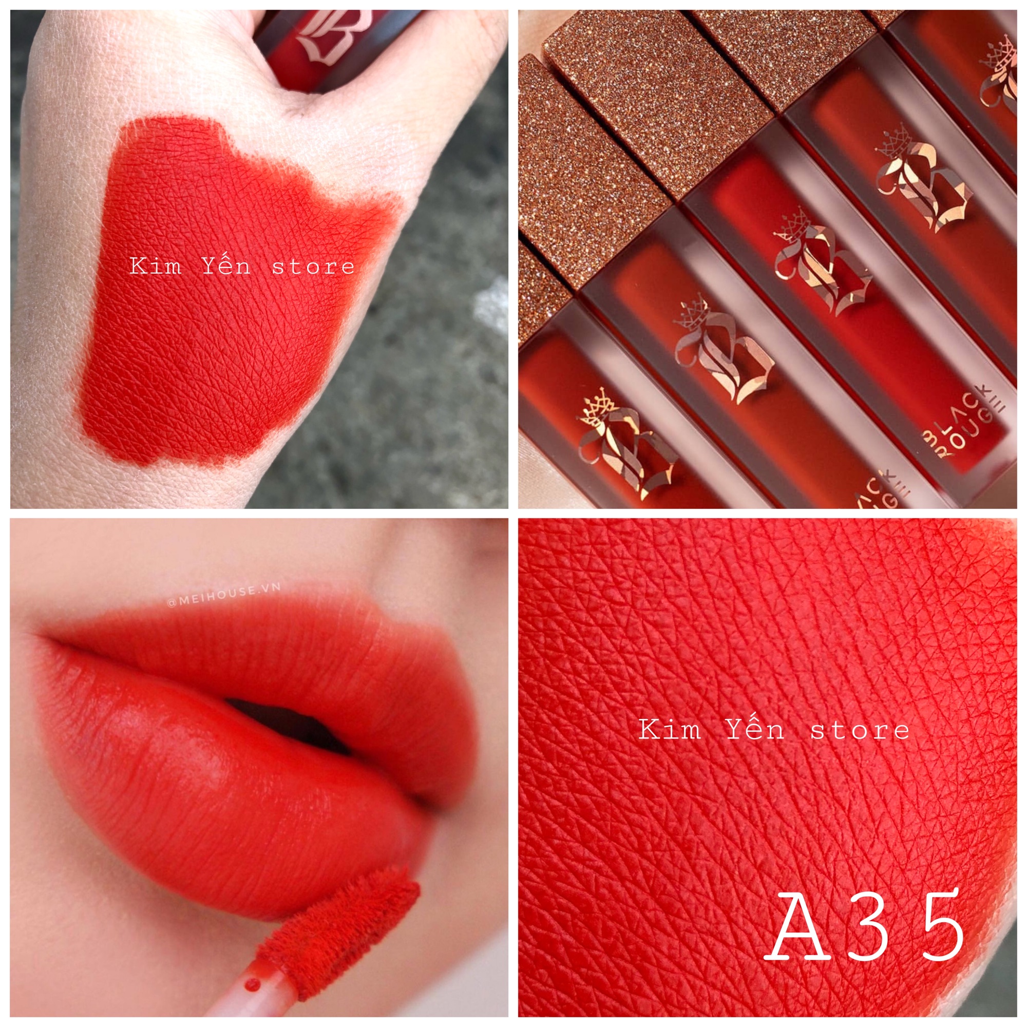 Son Black Rouge Air Fit Velvet Tint ver 7 full màu