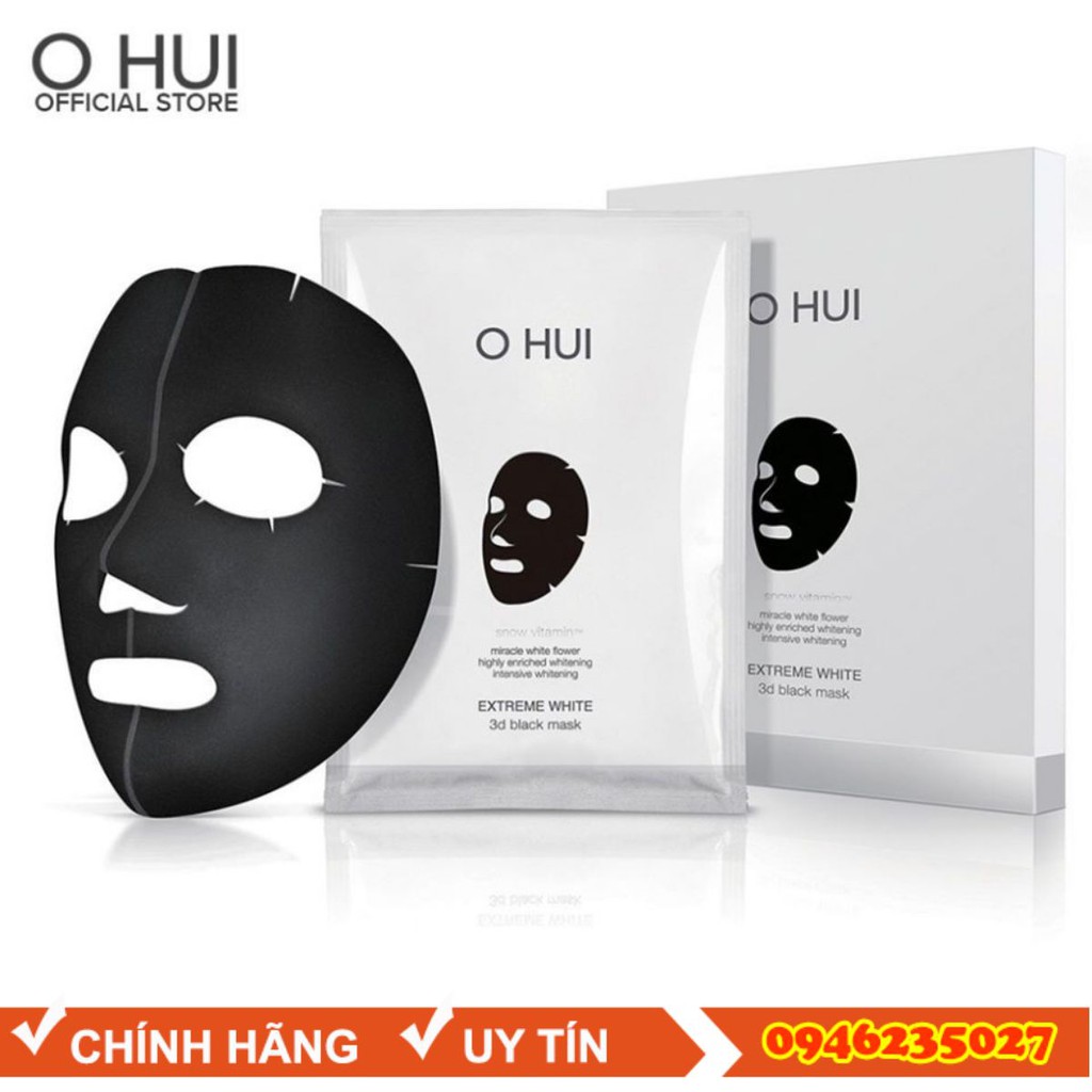 Mặt Nạ Dưỡng Trắng Da Ohui Extreme White 3D Mask Ngăn Lão Hóa Tìm Lại Nguồn Sáng Trẻ Trung Cho Da Giúp Da Sáng Trong Rạng Ngời