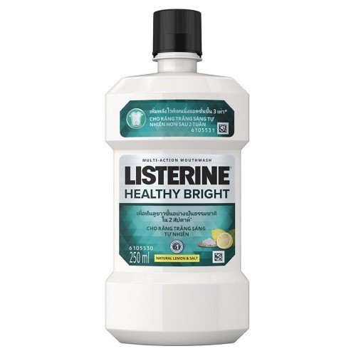 [Hcm]Nước Súc Miệng Listerine Healthy Bright 250 Ml