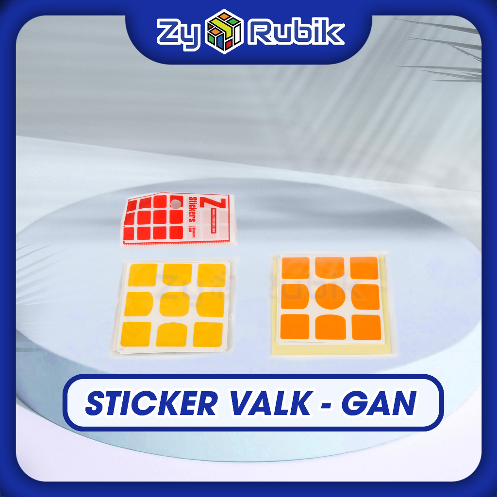 Phụ Kiện Rubik - Sticker Rubik 3x3 - Gan Valk Hệ Màu HalfBright và Full Bright -ZyO Rubik