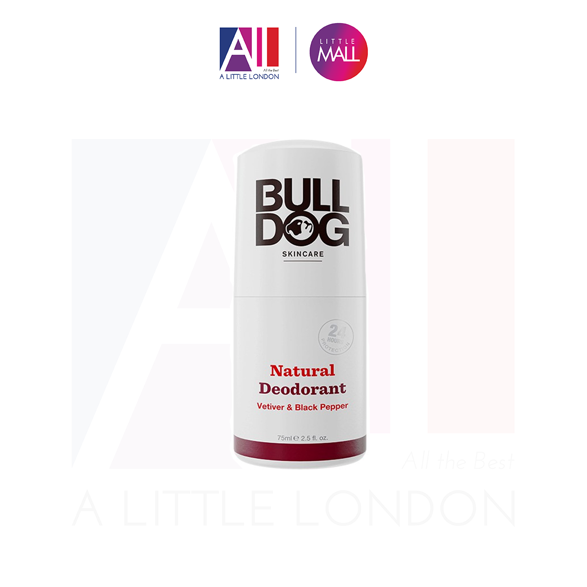 Lăn Khử Mùi Dành Cho Nam Bulldog Natural Deodorant Vetiver & Black Pepper 75Ml (Bill Anh)