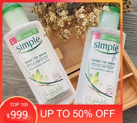 Nước Tẩy Trang Simple Micellar Water 200ml