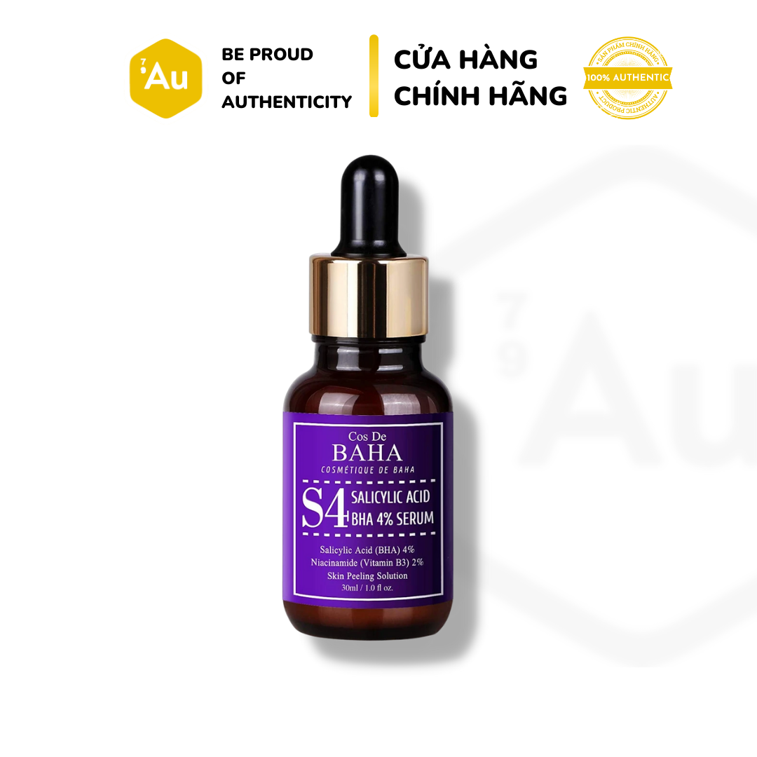 [Hàng Chính Hãng - Cos De Baha] Serum Salicylic Acid Bha 4% Hỗ Trợ Giải Quyết Vấn Đề Về Lỗ Chân Lông 30Ml (S4)