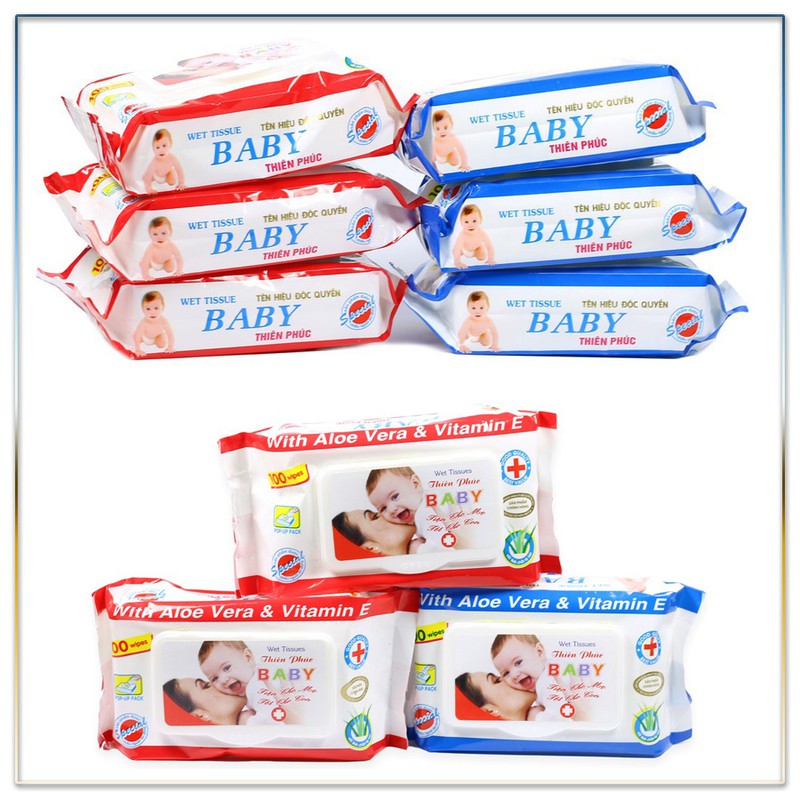 Khăn ướt baby gói 100 tờ