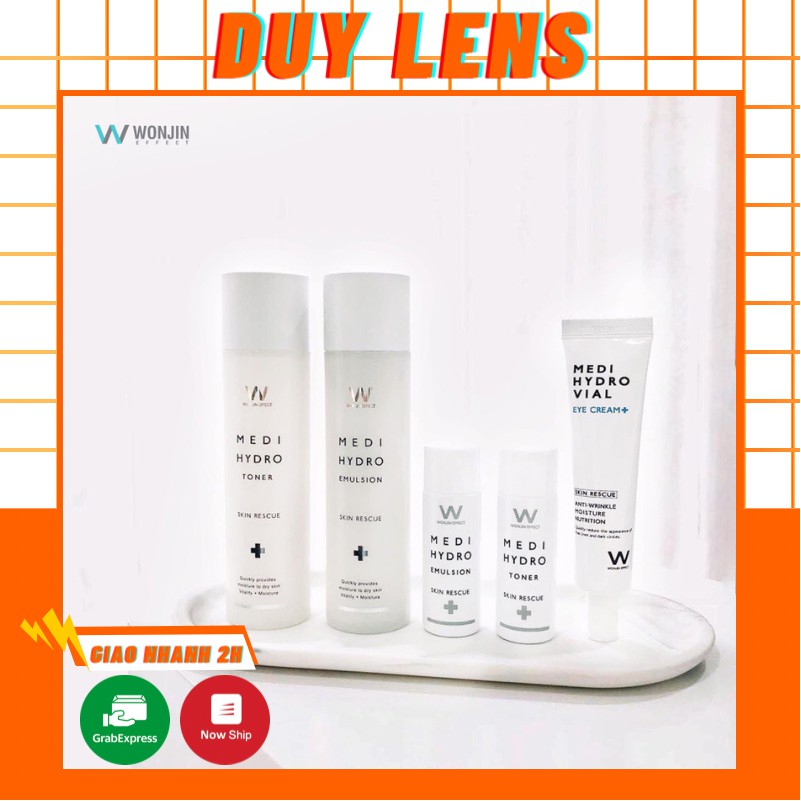 Combo Toner + Kem Dưỡng + Kem Mắt Medi Hydro ❤️❤️ Trọn Bộ Chăm Sóc Da Wonjin Wrinkle Care - Mỹ Phẩm Hàn Quốc