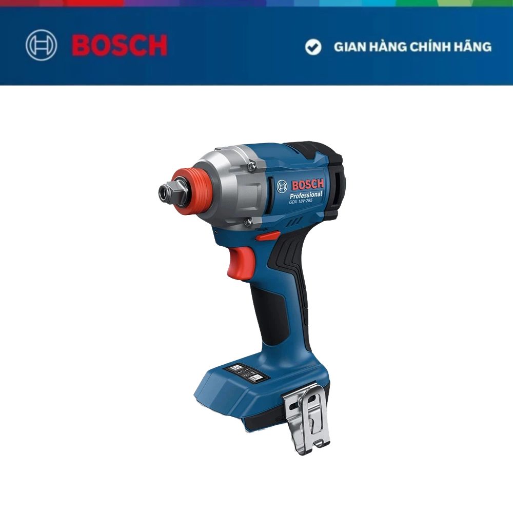 Máy bắt ốc vít dùng pin Bosch GDX 18V-285 (SOLO) + Pin GBA 2.0Ah / Bộ Sạc GAL 18V-20 (MỚI)