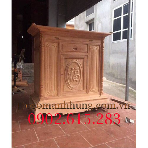 [HCM]Tủ thờ gỗ gõ đỏ mẫu đơn giản 1m54 tủ thờ tổ tiên thờ phật hàng đẹp hàng giá xưởng giá tốt vận chuyển lắp đặt tại nhà