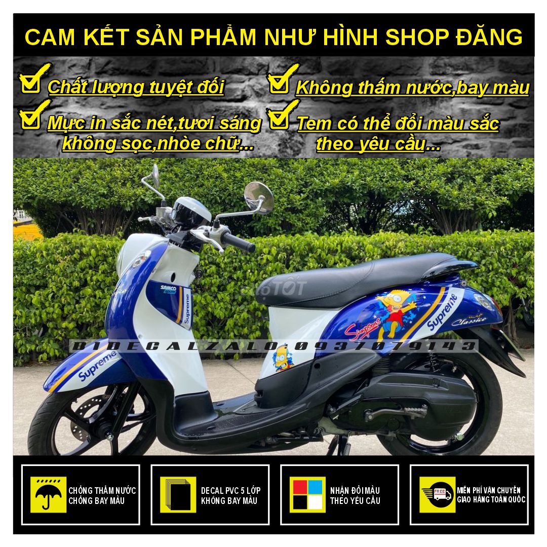 TEM RỜI MIO FINO CLASSICO MẪU SIMPSONS