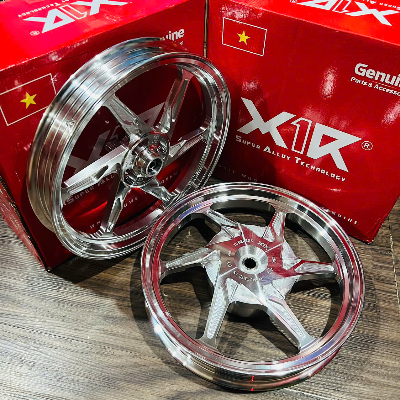 Mâm CNC X1R 6 cây Vision AB 2014- 2019 ( Cốt nhỏ ) chính hãng