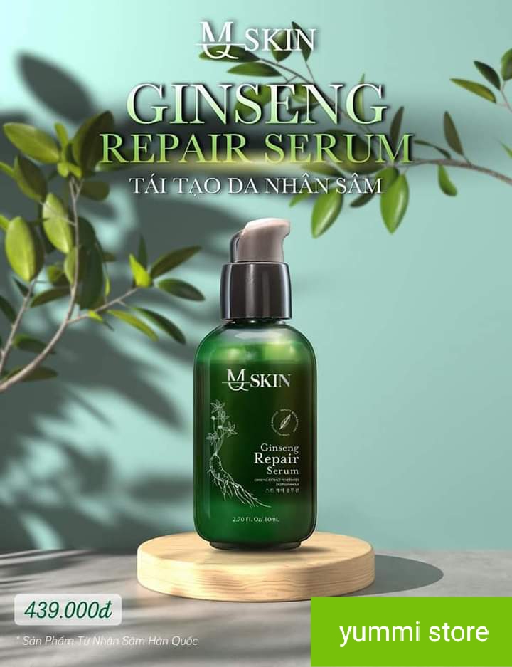 Sirrum tai tao da nhan sam ginseng repair sirrum duong chat gap 5 lan. nui duong sau.MQ-SKIN 80ml tang kem day cot toc sieu xinh