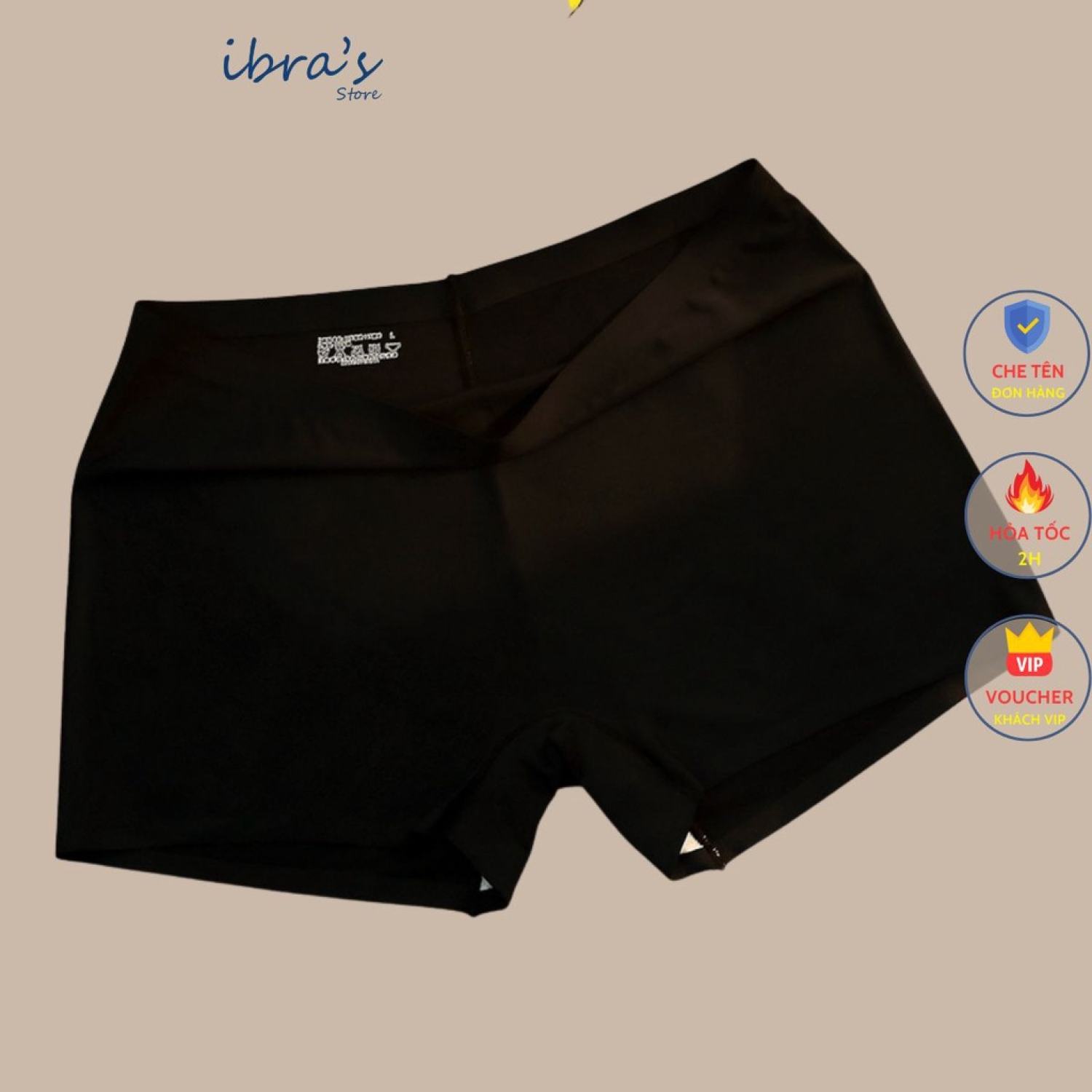 [Nhập mã LAZFASHION11 - giảm 15% tối đa 40k/249k]-Quần Lót Boxer Nữ Thun Lạnh Cạp Cao IBRAS STORE Qu