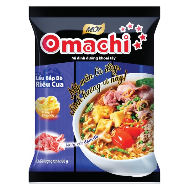 Mì khoai tây OMACHI 80g/gói - CTY BÁT MUỘI