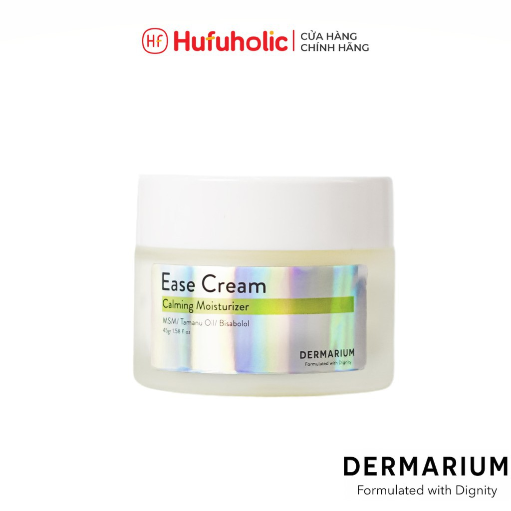 Gel Dưỡng Da Dermarium Kem Dưỡng Ẩm Cấp Nước Dịu Da Kiềm Dầu Ngăn Ngừa Mụn Ease Cream Simple Moisturizing 45G Derm05