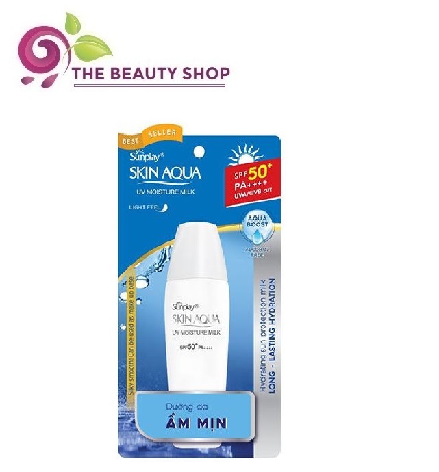 [Hcm]Sữa Chống Nắng Sunplay Skin Aqua Uv Moisture Milk Spf50+/Pa++++ Giữ Ẩm Dành Cho Da Khô (30G)