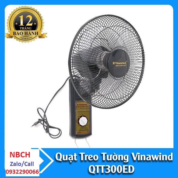 Quạt treo tường Vinawind QTT300EĐ (sải cánh 300mm) Điện Cơ Thống