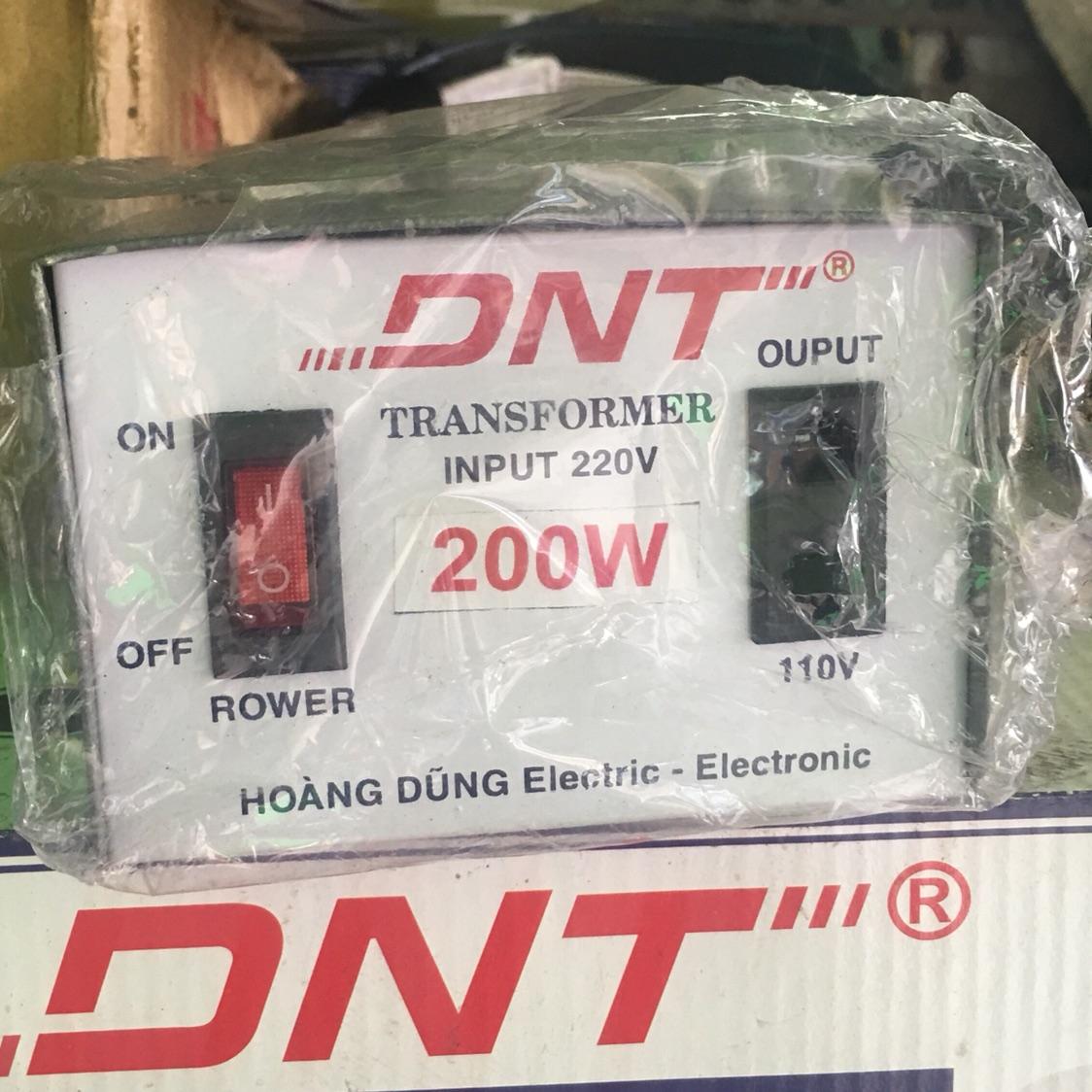 Biến áp 220v ra 110v  200w